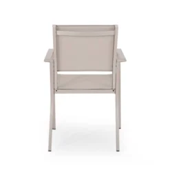 Otero 6pc Outdoor Aluminum Dining Set - Natural/Gray/Silver - Christopher Knight Home -FurniVerse Store GUEST 2f7d9acf fb44 4cba a414 ce9f389739c2