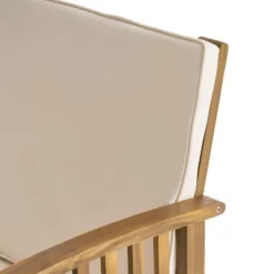 Christopher Knight Home Carolina Outdoor Acacia Wood 5 Piece Club Chair And Fire Pit Set With Cushions -FurniVerse Store GUEST 2fbb40b5 2dc2 4141 892d 17dad1fb3c9b