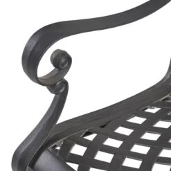 Christopher Knight Home Cayman Outdoor 9 Piece Traditional Cast Aluminum Mesh Dining Set With 61.25" Round Woven Table -FurniVerse Store GUEST 3051594c 24d9 481c adc0 a52da0fbc3cf