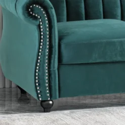 Bowie Modern Glam Velvet Sofa Teal - Christopher Knight Home -FurniVerse Store GUEST 31367f62 32a4 4728 a2f3 23a0eab185fa