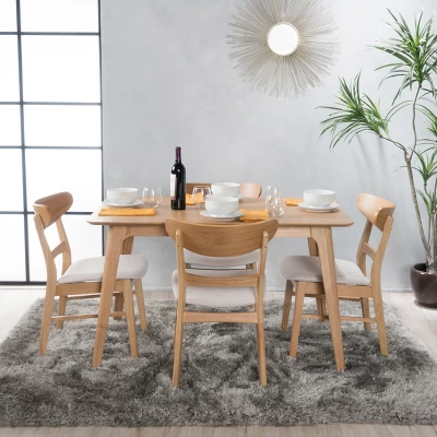 5pc 50" Idalia Mid-Century Modern Dining Set - Christopher Knight Home 1 5pc 50" Idalia Mid-Century Modern Dining Set - Christopher Knight Home