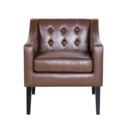 Deanna Contemporary Faux Leather Tufted Accent Chair - Christopher Knight Home 19 Deanna Contemporary Faux Leather Tufted Accent Chair - Christopher Knight Home -FurniVerse Store GUEST 3611790c 8999 4933 8185 557929fb44ec