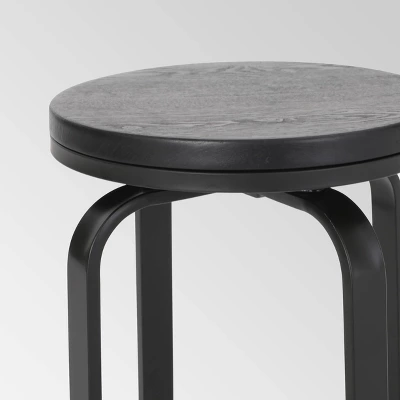 Set Of 2 Skyla Modern Industrial Swivel Counter Height Barstool - Christopher Knight Home 4 Set Of 2 Skyla Modern Industrial Swivel Counter Height Barstool - Christopher Knight Home - Image 4