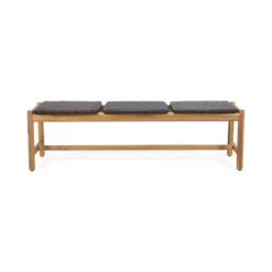 Christopher Knight Home Erick 61.5" Outdoor Wicker And Acacia Wood 3 Seater Bench 16 Christopher Knight Home Erick 61.5" Outdoor Wicker And Acacia Wood 3 Seater Bench -FurniVerse Store GUEST 3749cdba 5de1 42b7 ac27 b611c378e61f