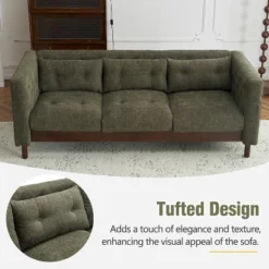 78"W Sofa Couch, Modern Upholstered 3-seater Sofa Chair With Tufted Design For Living Room -Christopher Knight Home -FurniVerse Store GUEST 381d5ae8 64d7 4e2c 89f6 3703ad1dce5d