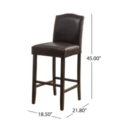 Set Of 2 Darren Contemporary Upholstered Barstools With Nailhead Trim - Christopher Knight Home 8 Set Of 2 Darren Contemporary Upholstered Barstools With Nailhead Trim - Christopher Knight Home -FurniVerse Store GUEST 38d78649 bae5 4e78 b6d4 d7167da27f71