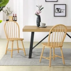 Christopher Knight Home Jafet Farmhouse High Back Spindle Dining Armless Chairs (Set Of 2) -FurniVerse Store GUEST 3b2cfdb0 c97f 4c5e a902 aea177cfbe9a