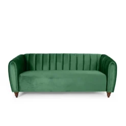 Richland Modern Glam Velvet Channel Stitch 3 Seater Sofa - Christopher Knight Home -FurniVerse Store GUEST 3d1c928e b440 45a6 b2eb 665c67b0234c