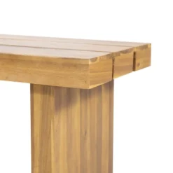 Christopher Knight Home Appling 57" Outdoor Acacia Wood Bench With Sled Base, Natural -FurniVerse Store GUEST 3d2a11b1 343b 4470 a941 b8090b895e87