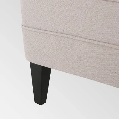 Tafton Club Chair And Ottoman - Natural - Christopher Knight Home 4 Tafton Club Chair And Ottoman - Natural - Christopher Knight Home - Image 4