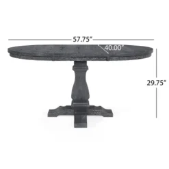 5pc Maria French Country Wood Expandable Dining Set Gray/Black - Christopher Knight Home 20 5pc Maria French Country Wood Expandable Dining Set Gray/Black - Christopher Knight Home -FurniVerse Store GUEST 3f7dc00e da97 4eb5 89c6 0a644ed010f8