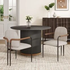 Christopher Knight Home Ihab Modern Upholstered Dining Chair With Iron Frame (Set Of 2) 19 Christopher Knight Home Ihab Modern Upholstered Dining Chair With Iron Frame (Set Of 2) -FurniVerse Store GUEST 411ab85d a092 4544 a139 6bf7667c3964