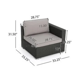 Christopher Knight Home Santa Rosa Outdoor Wicker 5 Seater V-Shaped Sectional Sofa Set With Cushions 15 Christopher Knight Home Santa Rosa Outdoor Wicker 5 Seater V-Shaped Sectional Sofa Set With Cushions -FurniVerse Store GUEST 413cb0d6 4942 42b3 bc37 d735a69f3365