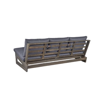 Christopher Knight Home Mistvale 67" Modern Acacia Wood Outdoor Sofa With Cushions 4 Christopher Knight Home Mistvale 67" Modern Acacia Wood Outdoor Sofa With Cushions - Image 4