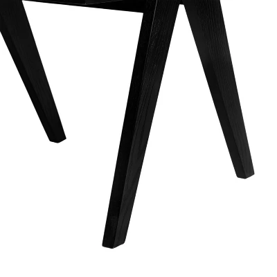 Christopher Knight Home Randall Rubberwood And Cane Arm Dining Chair With V-Shaped Legs(Set Of 2) 8 Christopher Knight Home Randall Rubberwood And Cane Arm Dining Chair With V-Shaped Legs(Set Of 2) - Image 8