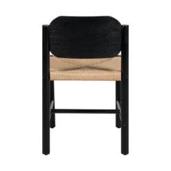 Christopher Knight Home Kayle Mid-Century Modern Acacia Wood Dining Chairs With Paper Rope Weave -FurniVerse Store GUEST 4408294e e742 4a8e 9541 02d9114f6fd0