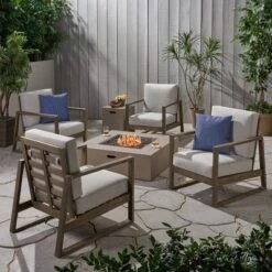 Belgian 6pc Acacia Wood Fire Conversation Set - Christopher Knight Home 13 Belgian 6pc Acacia Wood Fire Conversation Set - Christopher Knight Home -FurniVerse Store GUEST 442f71fc a2b2 44d6 ac19 769c274e4896