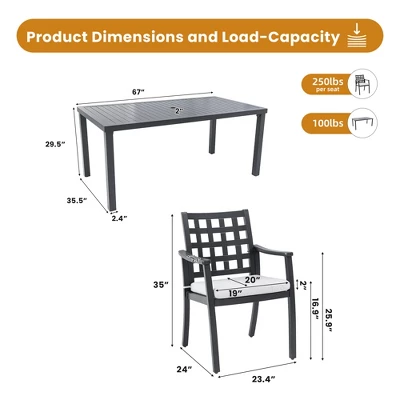 Christopher Knight Home Tracy Outdoor 7 Piece Aluminum Dining Set With Removable Sunbrella Cushions 2 Christopher Knight Home Tracy Outdoor 7 Piece Aluminum Dining Set With Removable Sunbrella Cushions - Image 2