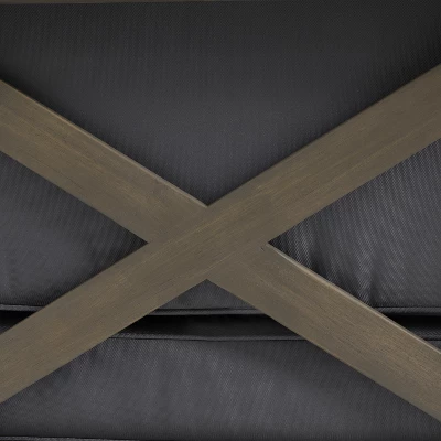 Christopher Knight Home Lyra Outdoor Acacia Wood 4 Seater 88.5" Sectional Sofa With Cushions 6 Christopher Knight Home Lyra Outdoor Acacia Wood 4 Seater 88.5" Sectional Sofa With Cushions - Image 6