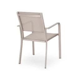 Otero 6pc Outdoor Aluminum Dining Set - Natural/Gray/Silver - Christopher Knight Home -FurniVerse Store GUEST 458ac20e 24ac 4919 9ed3 8398d6723f1d