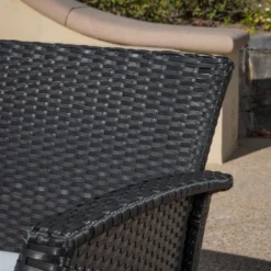 St. Lucia 4pc Wicker Patio Seating Set Black/White - Christopher Knight Home 9 St. Lucia 4pc Wicker Patio Seating Set Black/White - Christopher Knight Home -FurniVerse Store GUEST 46020f98 d83c 432f 87c4 2cd0adec5099