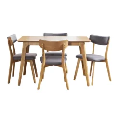 5pc Megann Mid-Century Dining Set - Christopher Knight Home -FurniVerse Store GUEST 4612c859 f001 443b ad3f 18956c06679c