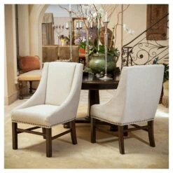 Set Of 2 James Dining Chair Set Natural - Christopher Knight Home -FurniVerse Store GUEST 46e62368 69f7 4d60 9f65 b674bb16582c
