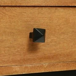 Gaudet Modern Industrial Handmade Mango Wood C Shaped Side Table With Drawer Natural/Black - Christopher Knight Home -FurniVerse Store GUEST 4b5be81b 434a 473a bc9c 70121a44782c