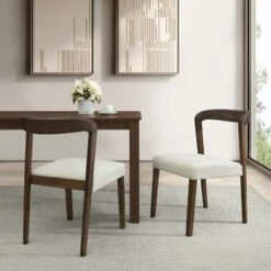 Christopher Knight Home Sonore Contemporary Rubberwood Upholstered Dining Chairs With Curved Open Back (Set Of 2) 19 Christopher Knight Home Sonore Contemporary Rubberwood Upholstered Dining Chairs With Curved Open Back (Set Of 2) -FurniVerse Store GUEST 4cac93b2 85ab 4a1a be0d 3fe0470ae9c0