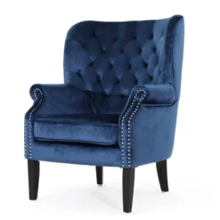 Tomlin New Velvet Club Chair - Christopher Knight Home -FurniVerse Store GUEST 4cd368fe d954 4d68 b416 fe60b42d30d9