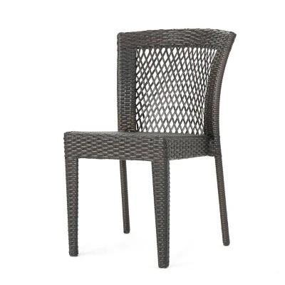 Christopher Knight Home Candice 3 Piece Patio Bistro Dining Furniture Set With Stackable Chairs 4 Christopher Knight Home Candice 3 Piece Patio Bistro Dining Furniture Set With Stackable Chairs - Image 4