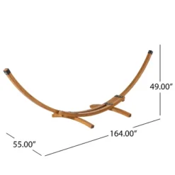 Richardson Larch Hammock Base - Teak: Weather-Resistant, Outdoor Swing Stand - Christopher Knight Home -FurniVerse Store GUEST 4d9ec228 9fb9 4cb5 a868 e695115908f2