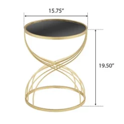 Modern Mesh Metal Accent Table With Wood Top, Round Indoor/Outdoor Side Table, Metal Frame Patio End Tables -Christopher Knight Home -FurniVerse Store GUEST 4f3d4f22 e495 4e22 bd7a 3f50e7ebe2af