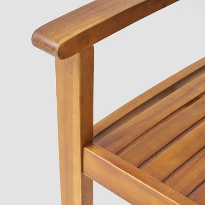 Huckleberry 7pc Acacia Wood And Iron Planter Dining Set 3 Huckleberry 7pc Acacia Wood And Iron Planter Dining Set - Image 3