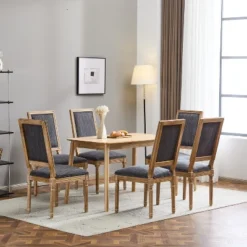 Christopher Knight Home Carina French Country Rubberwood Upholstered Dining Chair (Set Of 6)