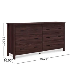 3pc Olimont Contemporary Double Dresser And Nightstand Set Walnut - Christopher Knight Home 22 3pc Olimont Contemporary Double Dresser And Nightstand Set Walnut - Christopher Knight Home -FurniVerse Store GUEST 51b617fc a484 416a 8987 a5ad8a20b7fe