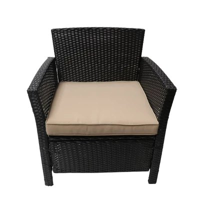 Christopher Knight Home Lucia Outdoor Wicker 7 Seater Sofa And Club Chair Chat Set With 50,000BTU Fire Pit 6 Christopher Knight Home Lucia Outdoor Wicker 7 Seater Sofa And Club Chair Chat Set With 50,000BTU Fire Pit - Image 6
