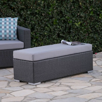 Santa Rosa Wicker Outdoor Patio Bench - Christopher Knight Home 1 Santa Rosa Wicker Outdoor Patio Bench - Christopher Knight Home