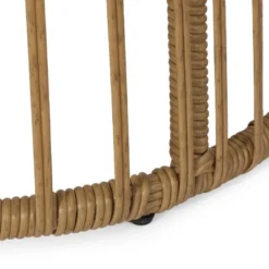 3pc Caryl Outdoor Wicker Chat Set With Cushions: High Back, Iron Frame - Christopher Knight Home -FurniVerse Store GUEST 54434b30 753c 447f ac15 267dce0f4c32