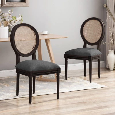 Set Of 2 Govan Wooden Dining Chairs - Christopher Knight Home 1 Set Of 2 Govan Wooden Dining Chairs - Christopher Knight Home