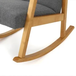 Harvey Mid-Century Modern Fabric Rocking Chair - Christopher Knight Home -FurniVerse Store GUEST 5a721503 186a 4315 9683 40b3d3ed84ab