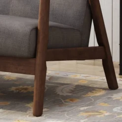 Hetel Mid-Century Modern Settee Dark Gray - Christopher Knight Home -FurniVerse Store GUEST 5b752ae8 188a 4af7 93eb a143c8af611d