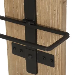 Toston Modern Industrial 8 Bottle Wall Mounted Wine Rack Natural/Black - Christopher Knight Home -FurniVerse Store GUEST 5bad2fd5 4c29 4dfb b1ec df8db0deb83b