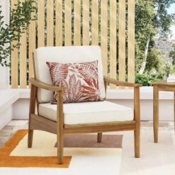 Christopher Knight Home Willowbrook Outdoor Acacia Wood Club Chair