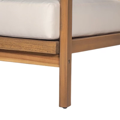 Christopher Knight Home Ivana Patio Woven Rope Acacia Wood Club Chair With Deep Cushions 7 Christopher Knight Home Ivana Patio Woven Rope Acacia Wood Club Chair With Deep Cushions - Image 7