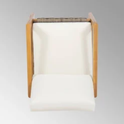 Nova 2pk Acacia Wood Club Chairs - Teak/Gray/Beige - Christopher Knight Home -FurniVerse Store GUEST 5e0f65e9 a63c 4a7d a3e7 db35662bf623