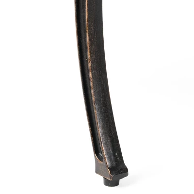 Christopher Knight Home Cozumel Outdoor 40.75" Cast Aluminum Bench, Shiny Copper 8 Christopher Knight Home Cozumel Outdoor 40.75" Cast Aluminum Bench, Shiny Copper - Image 8