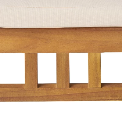 Christopher Knight Home Winston 7 Piece Outdoor Acacia Wood Dining Set With Slatted Back Chairs And 69" Table 9 Christopher Knight Home Winston 7 Piece Outdoor Acacia Wood Dining Set With Slatted Back Chairs And 69" Table - Image 9