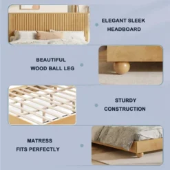 Christopher Knight Home Elion Farmhouse Wooden Bed With Reeded Headboard 10 Christopher Knight Home Elion Farmhouse Wooden Bed With Reeded Headboard -FurniVerse Store GUEST 5f4a2869 8c35 414d 993e 11dc74002ca4