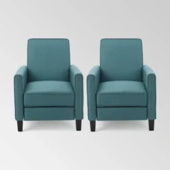 Set Of 2 Darvis Contemporary Recliners - Christopher Knight Home -FurniVerse Store GUEST 6057742a 2421 4f8a ba77 46cec02c137e